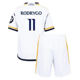 Real Madrid Rodrygo Goes #11 Heimtrikot 2023-24 Kurzarm (+ kurze hosen)